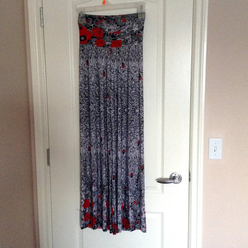 Casual Land Women's Palazzo Wide Leg Pants Fold Over Waistband High Waist S/P - Picture 2 of 7